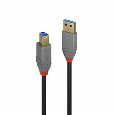 LINDY USB 3.0 Kabel Typ A/B Anthra Line M/M 5m