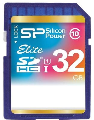 Silicon Power Speicherkarte SDHC 32GB Elite