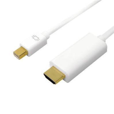 Mini DisplayPort-auf-HDMI-Kabel, 4K, 2 m, weiß