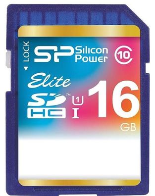 Silicon Power Speicherkarte SDHC 16GB Elite