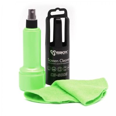 Sbox CS-5005G Bildschirmreiniger, 150 ml, Grün