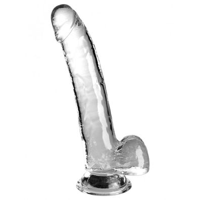 KingCockClear 9 w balls Clear