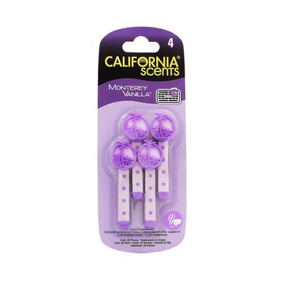 California Scents Vent Stick Monterey Vanilla vÅ¯nÄ? für Auto 4 Stück
