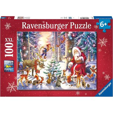 Puzzle 100 Teile XXL Waldweihnacht