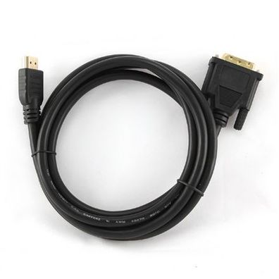 Gembird 1,8 m, HDMI/DVI, M/M DVI-D Schwarz