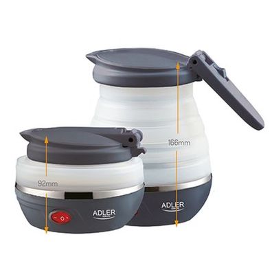 Adler AD 1279 Wasserkocher 0,6 l 750 W Schwarz, Weiß