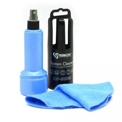 Sbox CS-5005B Bildschirmreiniger, 150 ml, Blau