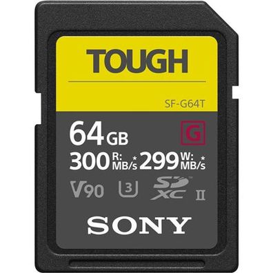 Sony Speicherkarte SDXC 64GB G Tough UHS-II C10 U3 V90