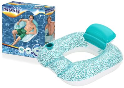 Aufblasbares Kissen Schwimmkreis Blau 102 x 94 cm Bestway 43097
