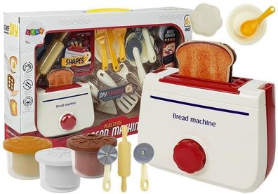 Play Dough Toaster Set 4 Farben 2 Designs