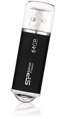 Silicon Power Flash-Laufwerk 64 GB Ultima II i-Serie, schwarz