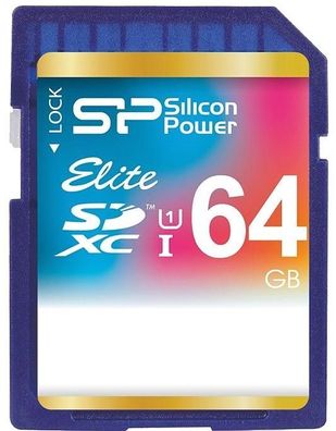 Silicon Power Speicherkarte SDXC 64GB Elite