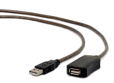 Gembird USB A/USB AM/F 5m USB-Kabel USB 2.0 Schwarz