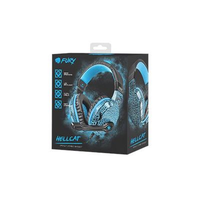 Natec Fury HellCat Gaming-Kopfhörer mit Mikrofon und LED-Licht