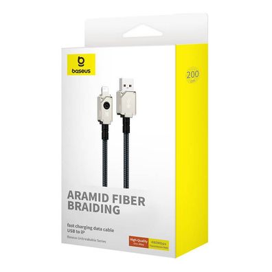 Baseus Unbreakable USB A auf iP Kabel 2 m 5V-2,4A Weiß