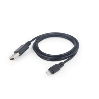 Gembird CC-USB2-AMLM-2M Lightning-Kabel Schwarz