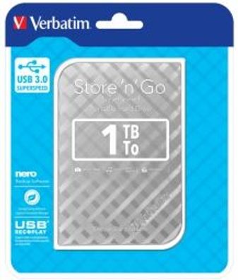 Verbatim 1 TB 2,5 Zoll externe Festplatte 3.0 USB