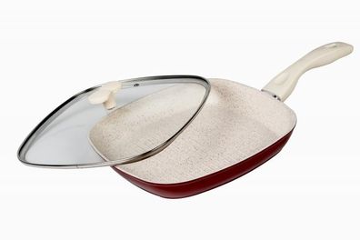 Aluminium-grillpfanne+deckel 28x4CM Marlene