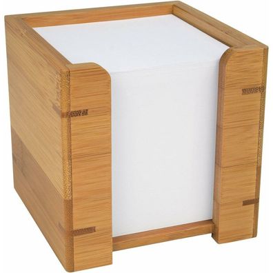 WEDO Zettelbox Bambus braun inkl. 900 Notizzettel