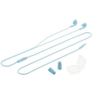 Tellur In-Ear-Headset Fly, Geräuschreduzierende Ohrstöpsel aus Memory-Schaum, Blau