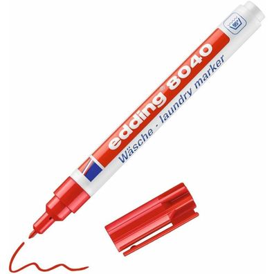edding 8040 Textilmarker rot 1,0 mm