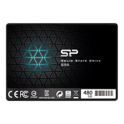 Silicon Power Slim S55 2,5 Zoll, 480 GB, Serial ATA III, TLC