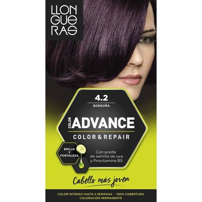 Llongueras Color Advance Hair Colour 4,2 Bourgogne