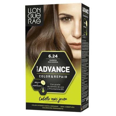 Llongueras Color Advance Hair Colour 6,24 Macadamia Brown