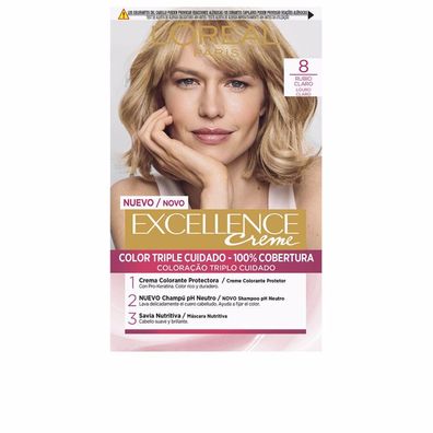 L'Oréal Professionnel Excellence Creme tinte #8 rubio claro 192ml
