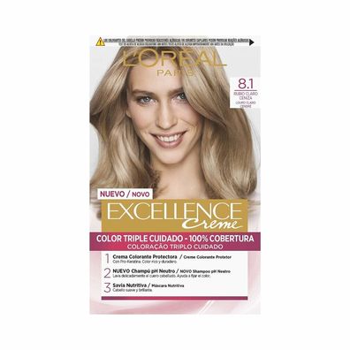 L'Oréal Professionnel Excellence Creme tinte #8,1 rubio claro ceniza 192ml
