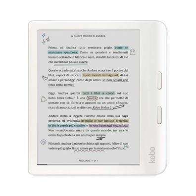 Kobo eBook-Reader eBookReader Libra Colour white (N428-KU-WH-K-CK)