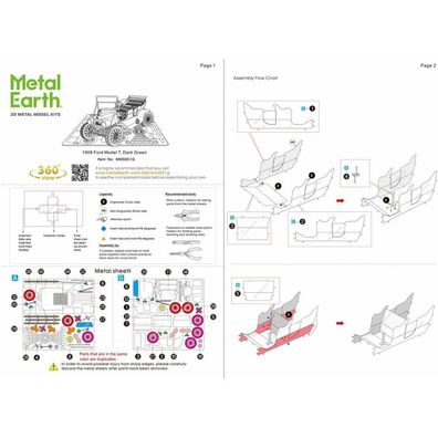 METAL EARTH 3D-Puzzle Ford Modell T 1908 (farbig)