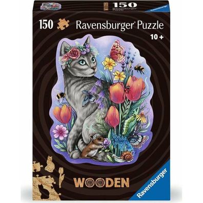 Ravensburger Holzkonturpuzzle Magic Cat 150 Teile
