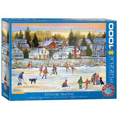 Puzzle - Abend Schlittschuhlaufen von Patricia Bourque - 1000 Teile
