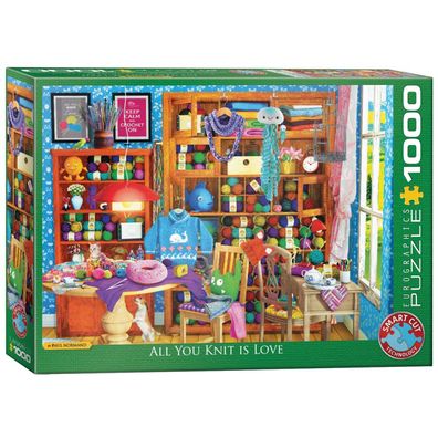 Puzzle - Alles was du strickst ist Liebe von Paul Normand - 1000 Teile