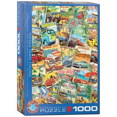 Puzzle - Alte Reisewerbung - 1000 Teile