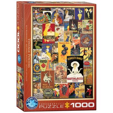 Puzzle - Alte Werbeposter - 1000 Teile