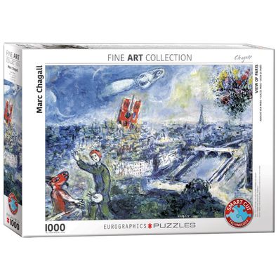 Puzzle - Ansicht von Paris von Marc Chagall - 1000 Teile