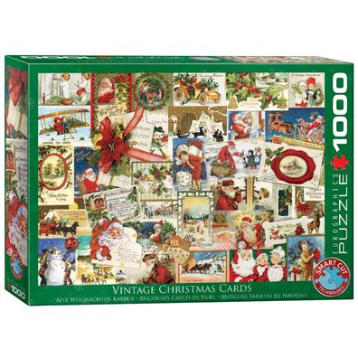 Puzzle - Antike Weihnachtskarten - 1000 Teile