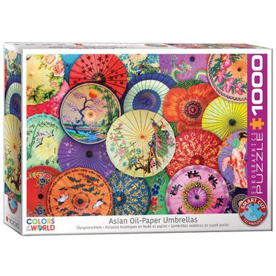 Puzzle - Asiatische Ölpapierschirme - 1000 Teile