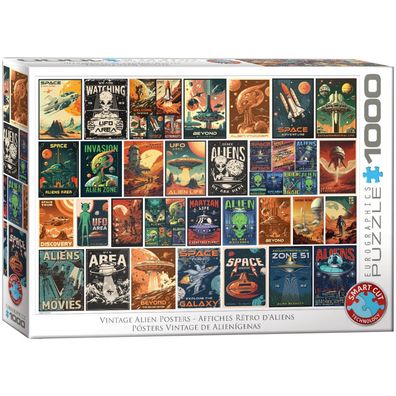 Puzzle - Außerirdische Poster - 1000 Teile