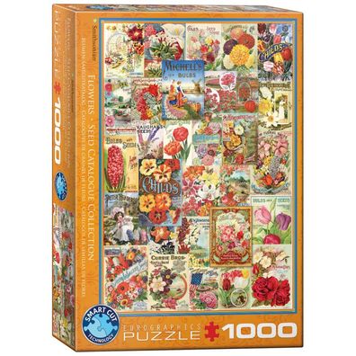 Puzzle - Blumen Saatgutkataloge - 1000 Teile