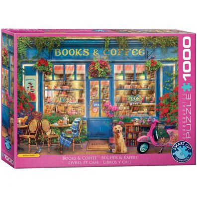 Puzzle - Bücher und Kaffee - 1000 Teile