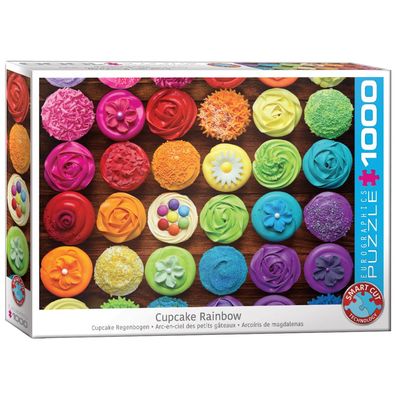 Puzzle - Cupcake Regenbogen - 1000 Teile