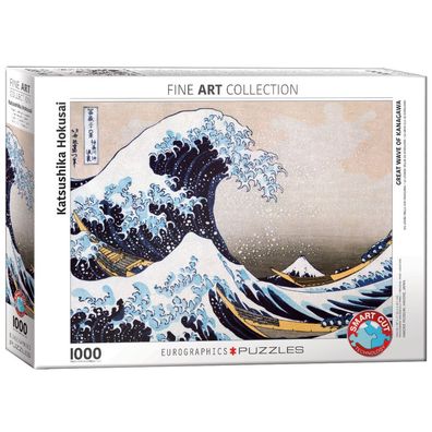 Puzzle - Die große Welle von Kanagawa von Hokusai - 1000 Teile