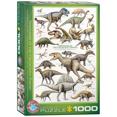 Puzzle - Dinosaurier der Kreidezeit - 1000 Teile