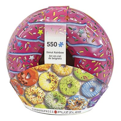 Puzzle - Donut Rainbow Blech 550 - 550 Teile