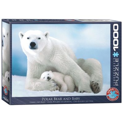 Puzzle - Eisbär/Baby - 1000 Teile