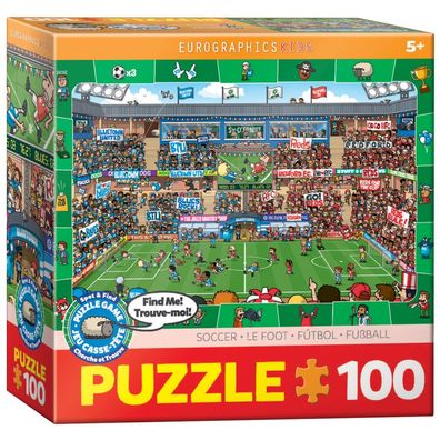 Puzzle - Fußball - Spot and Find - 100 Teile