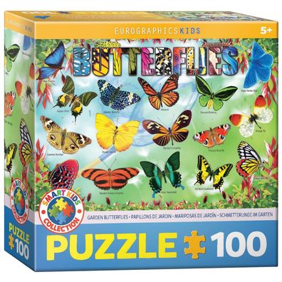 Puzzle - Garten Schmetterlinge - 100 Teile